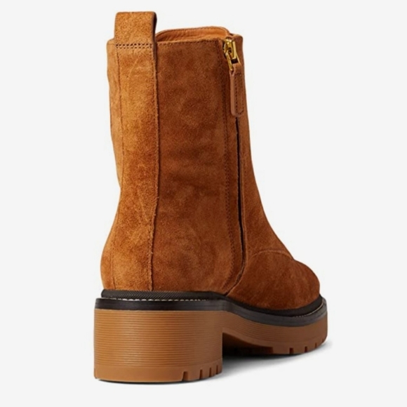 📢SALE 0342 NEW! TORY BURCH Boots Miller 50 mm Lug Sole Bootie Sensory MFO-Suede - Picture 8 of 15